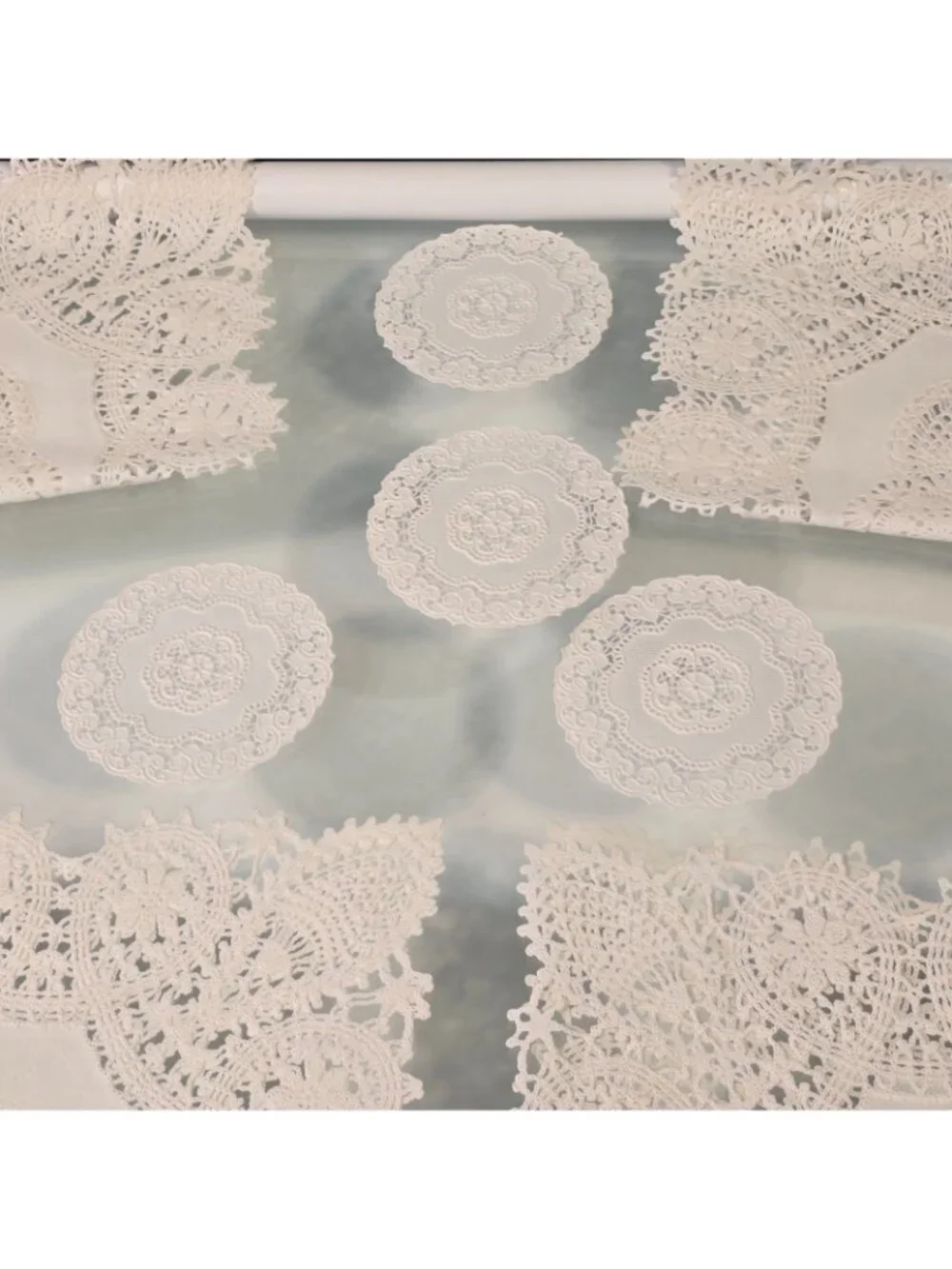 Vintage Vinyl Lace 4 Placemats And 4 Coasters French Farmhouse Aesthetic